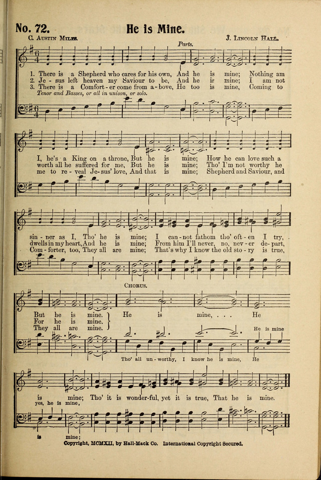 New Songs of Pentecost No. 3 page 72