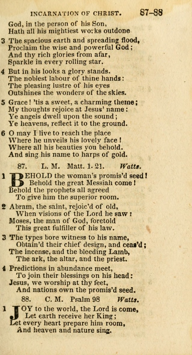 A New Selection of Psalms, Hymns and Spiritual Songs: from the best authors; designed for the use of conference meetings, private circles, and congregations (21st ed. with an appendix) page 47