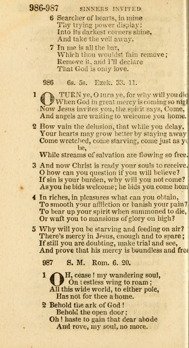 A New Selection of Psalms, Hymns and Spiritual Songs: from the best authors; designed for the use of conference meetings, private circles, and congregations (21st ed. with an appendix) page 538