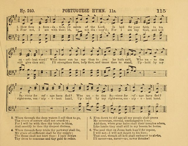 The New Sabbath School Hosanna: enlarged and improved: a choice collection of popular hymns and tunes, original and selected: for the Sunday school and the family circle... page 115