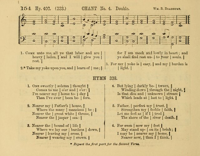 The New Sabbath School Hosanna: enlarged and improved: a choice collection of popular hymns and tunes, original and selected: for the Sunday school and the family circle... page 154