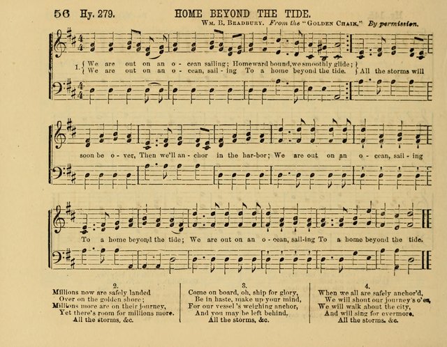 The New Sabbath School Hosanna: enlarged and improved: a choice collection of popular hymns and tunes, original and selected: for the Sunday school and the family circle... page 56