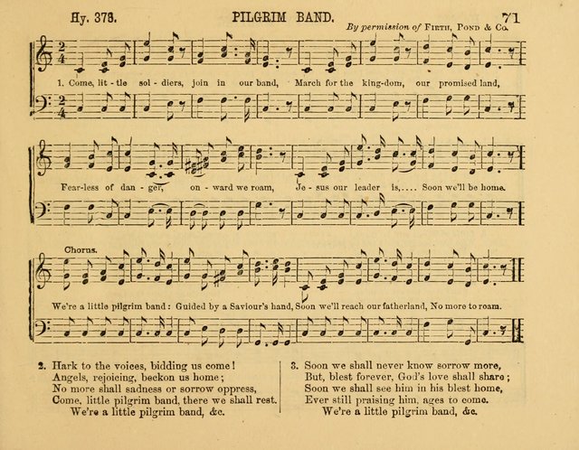 The New Sabbath School Hosanna: enlarged and improved: a choice collection of popular hymns and tunes, original and selected: for the Sunday school and the family circle... page 71