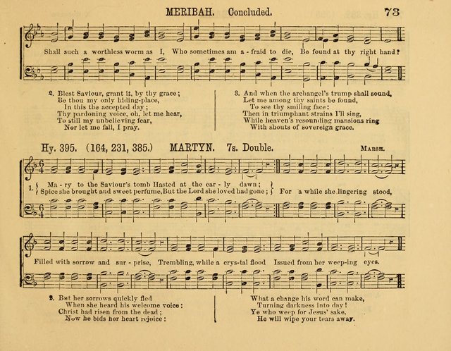 The New Sabbath School Hosanna: enlarged and improved: a choice collection of popular hymns and tunes, original and selected: for the Sunday school and the family circle... page 73