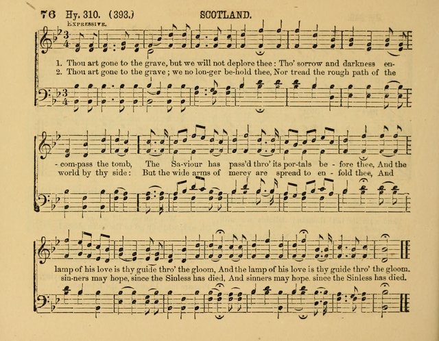 The New Sabbath School Hosanna: enlarged and improved: a choice collection of popular hymns and tunes, original and selected: for the Sunday school and the family circle... page 76