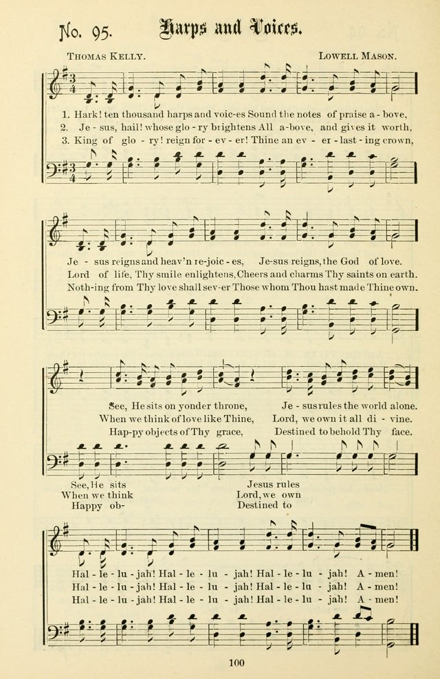 The New Song: for the Sunday school, societies of Christian Endeavor, and other religious exercises page 100