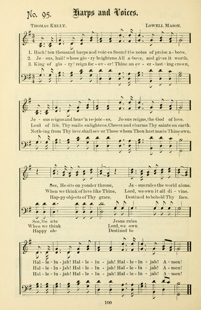 The New Song: for the Sunday school, societies of Christian Endeavor, and other religious exercises page 100