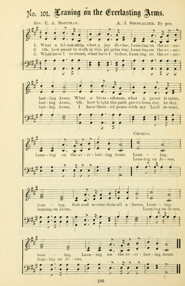 The New Song: for the Sunday school, societies of Christian Endeavor, and other religious exercises page 106