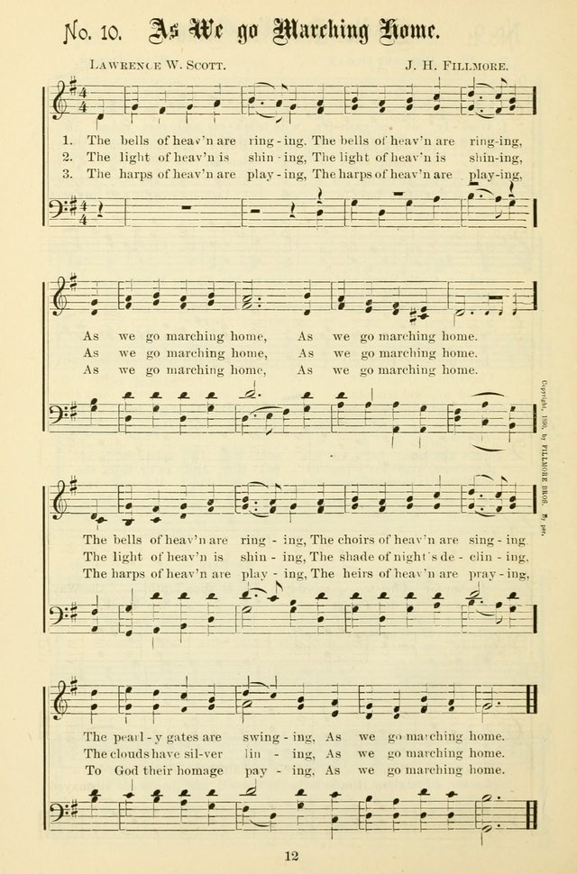 The New Song: for the Sunday school, societies of Christian Endeavor, and other religious exercises page 12