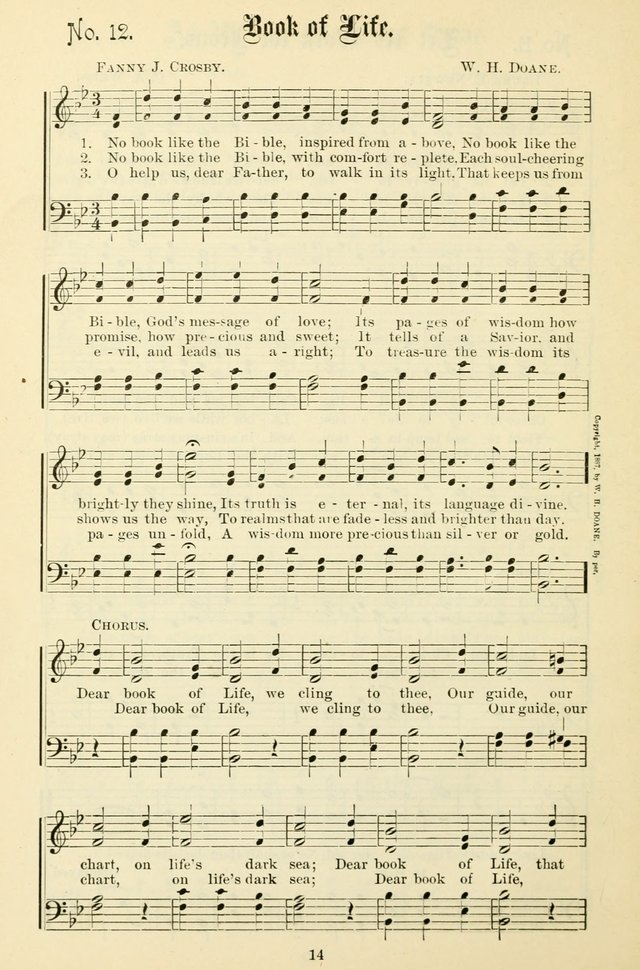 The New Song: for the Sunday school, societies of Christian Endeavor, and other religious exercises page 14
