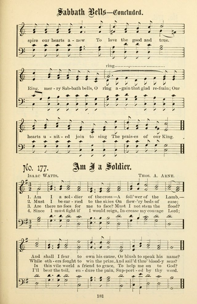 The New Song: for the Sunday school, societies of Christian Endeavor, and other religious exercises page 181