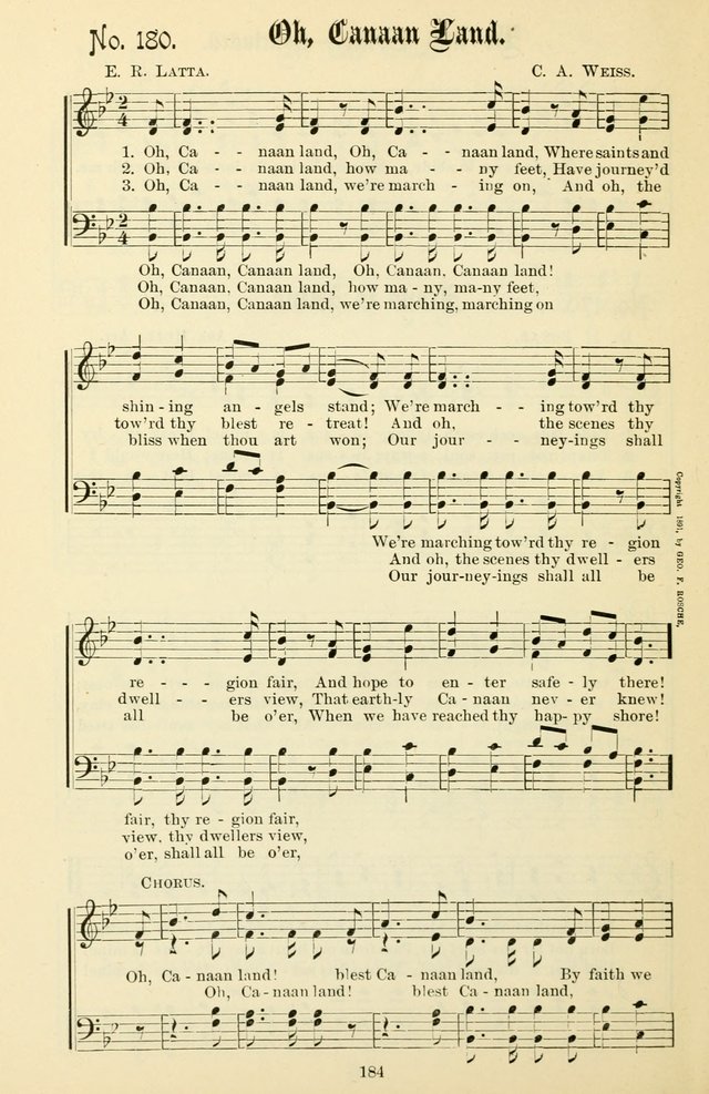The New Song: for the Sunday school, societies of Christian Endeavor, and other religious exercises page 184