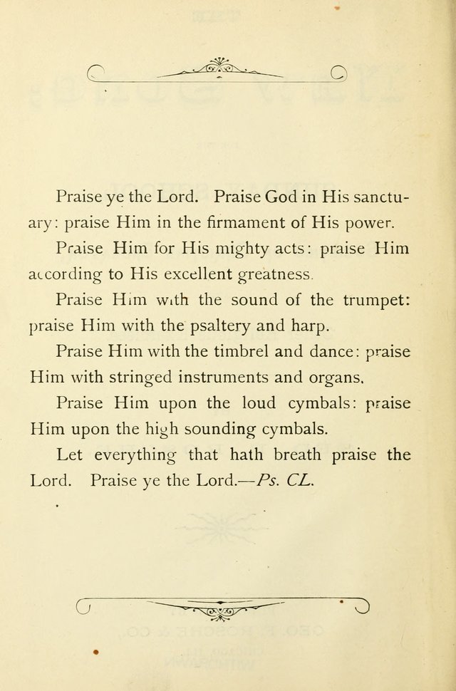 The New Song: for the Sunday school, societies of Christian Endeavor, and other religious exercises page 2