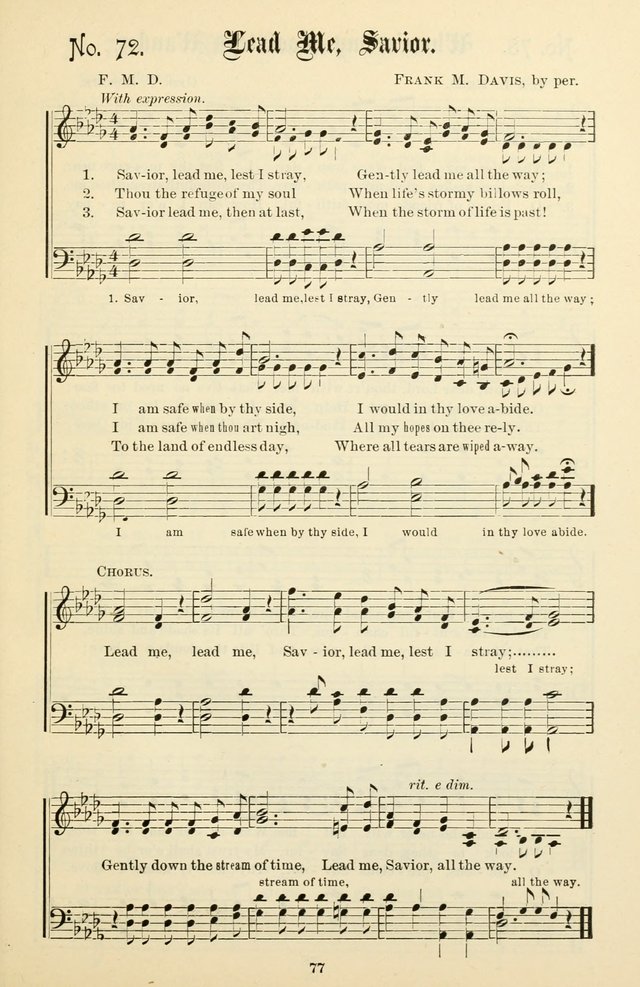 The New Song: for the Sunday school, societies of Christian Endeavor, and other religious exercises page 77
