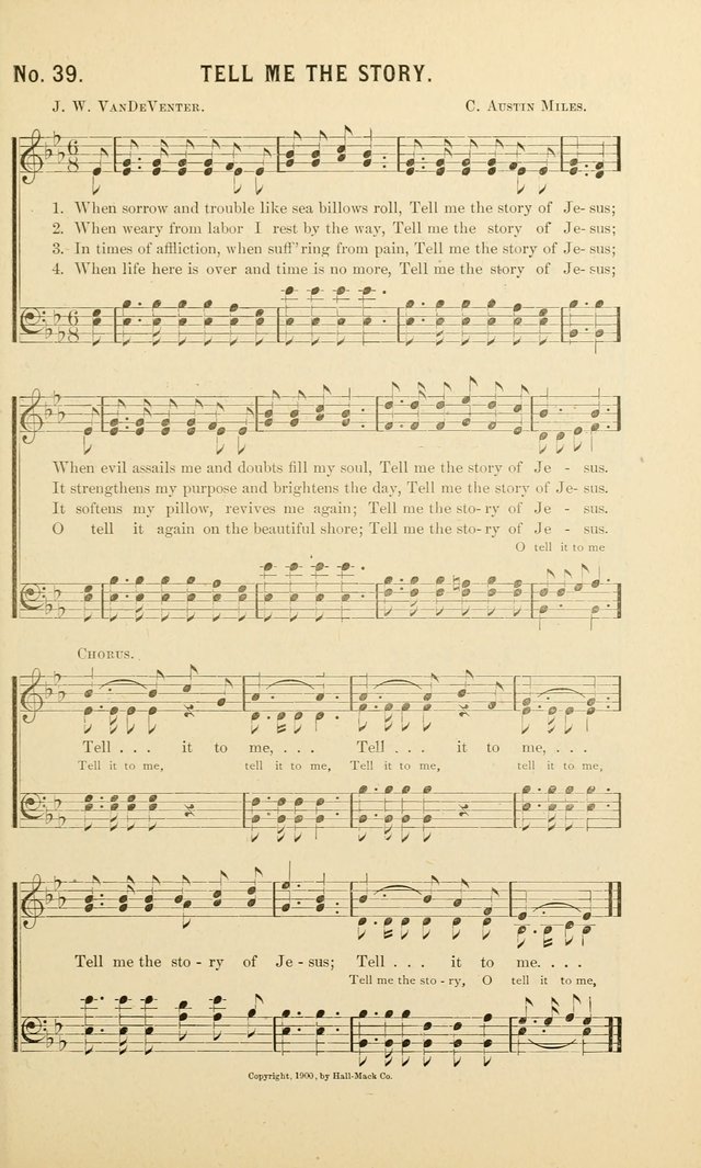 New Songs of the Gospel: for use in all religious meetings page 39