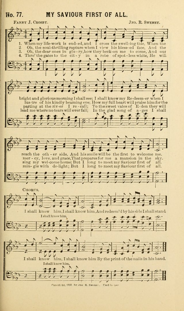 New Songs of the Gospel: for use in all religious meetings page 77