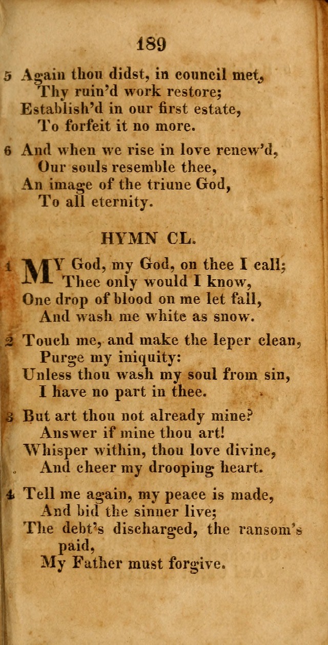 A New Selection of Hymns: compiled from various authors: with a number of original hymns that have never before appeared in print page 189