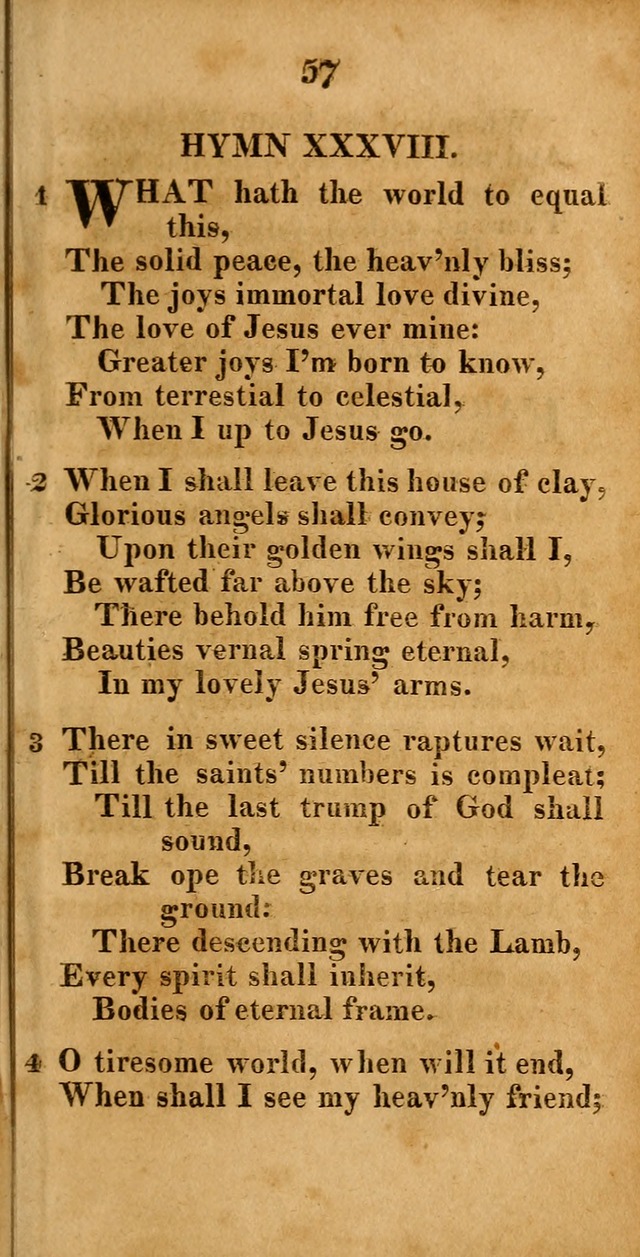 A New Selection of Hymns: compiled from various authors: with a number of original hymns that have never before appeared in print page 57