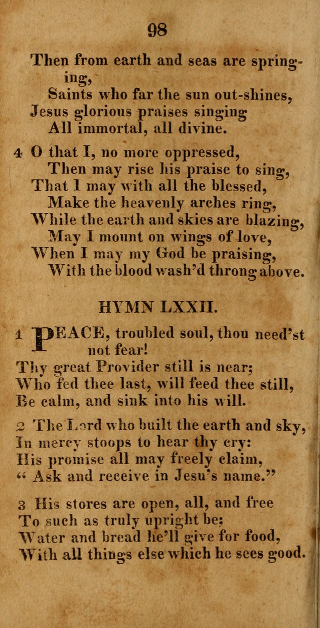 A New Selection of Hymns: compiled from various authors: with a number of original hymns that have never before appeared in print page 98