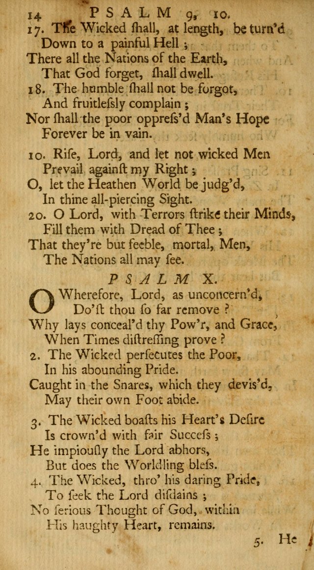 A New Version of the Psalms of David: Fitted to the Tunes Used in the Churches, With Several Hymns Out of the Old, and New, Testament page 11