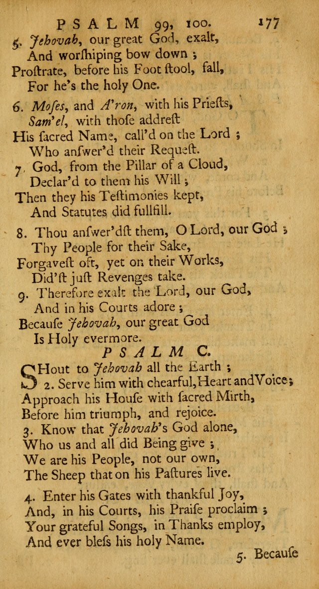 A New Version of the Psalms of David: Fitted to the Tunes Used in the Churches, With Several Hymns Out of the Old, and New, Testament page 186