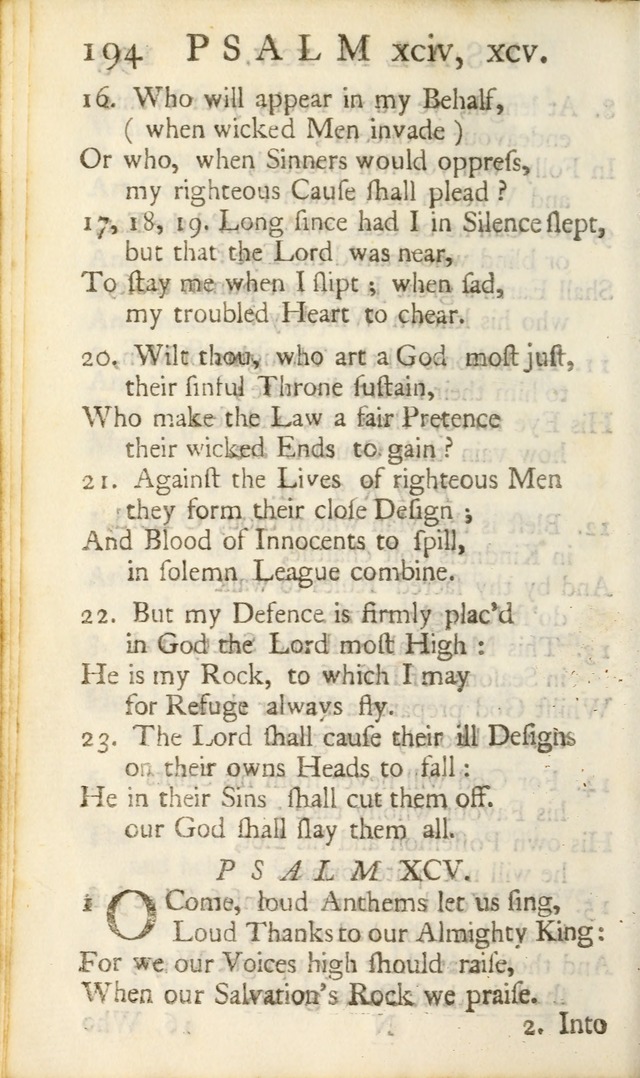 A New Version of the Psalms of David: Fitted to the Tunes Used in ...