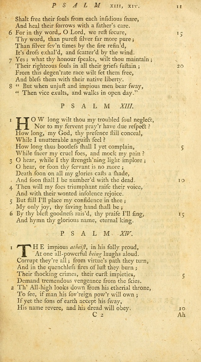 New Version of the Psalms of David page 11