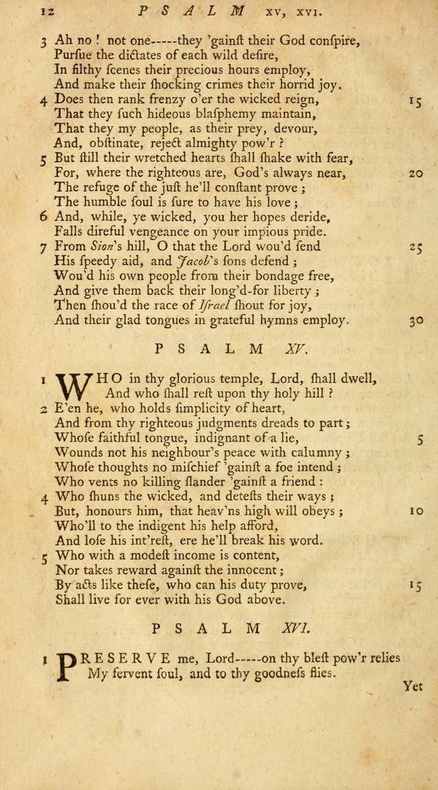 New Version of the Psalms of David page 12