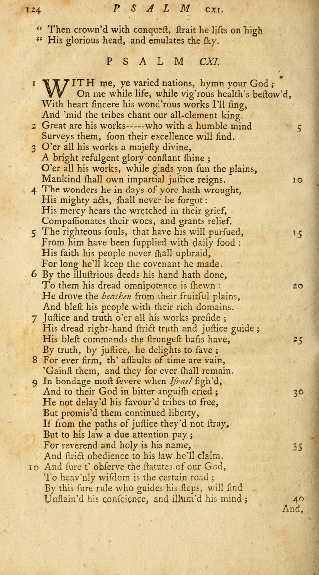 New Version of the Psalms of David page 126