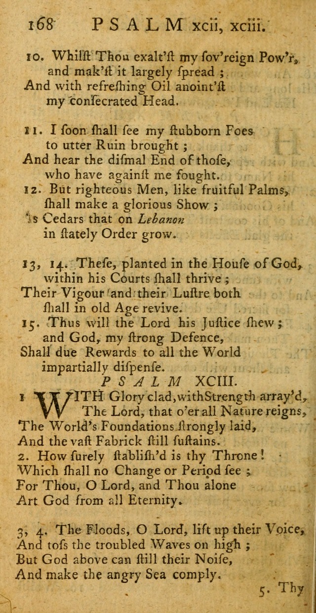 A New Version of the Psalms of David: fitted to the Tunes used in Churches page 168