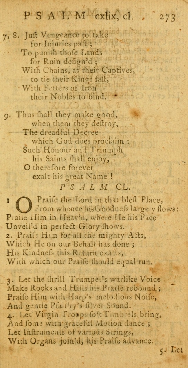 A New Version of the Psalms of David: fitted to the Tunes used in Churches page 273