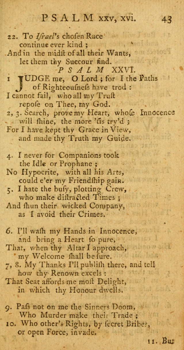 A New Version of the Psalms of David: fitted to the Tunes used in Churches page 43