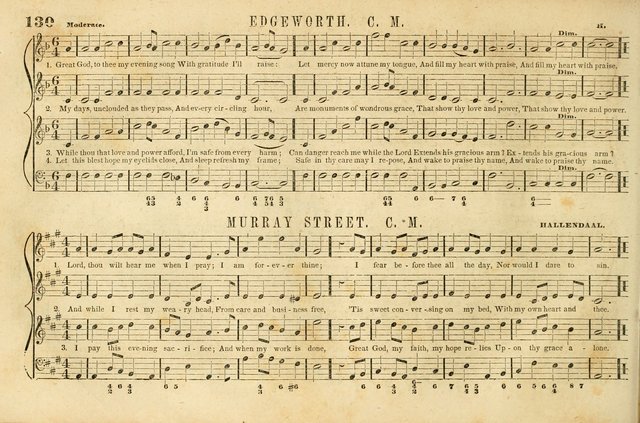 The New York Choralist: a new and copious collection of Psalm and hymn tunes adapted to all the various metres in general use with a large variety of anthems and set pieces page 130