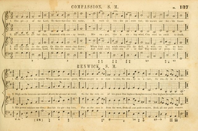 The New York Choralist: a new and copious collection of Psalm and hymn tunes adapted to all the various metres in general use with a large variety of anthems and set pieces page 137