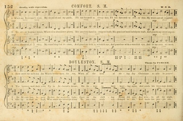 The New York Choralist: a new and copious collection of Psalm and hymn tunes adapted to all the various metres in general use with a large variety of anthems and set pieces page 152