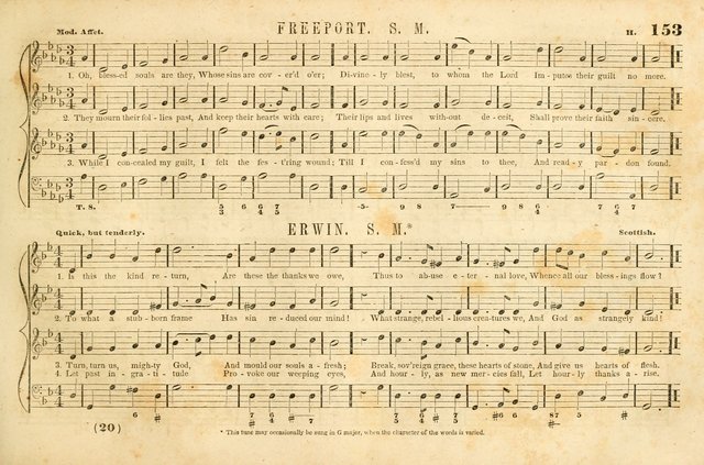 The New York Choralist: a new and copious collection of Psalm and hymn tunes adapted to all the various metres in general use with a large variety of anthems and set pieces page 153