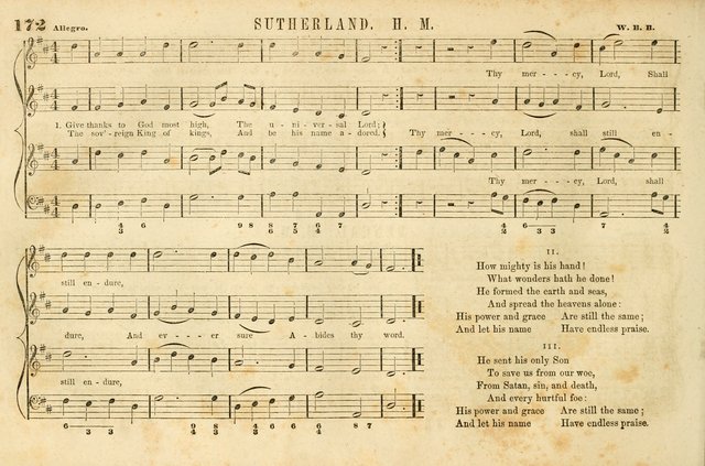The New York Choralist: a new and copious collection of Psalm and hymn tunes adapted to all the various metres in general use with a large variety of anthems and set pieces page 172