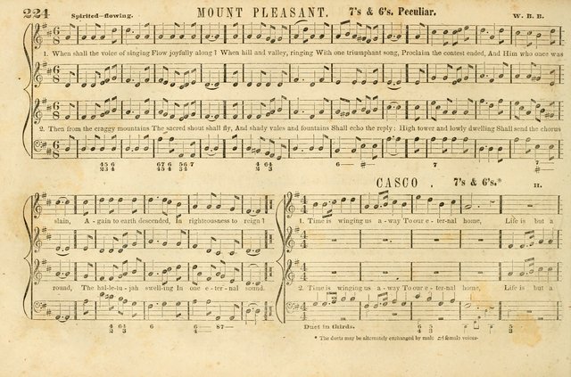 The New York Choralist: a new and copious collection of Psalm and hymn tunes adapted to all the various metres in general use with a large variety of anthems and set pieces page 224