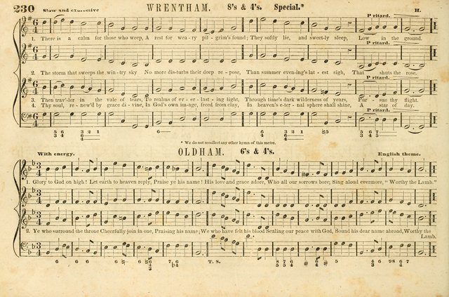 The New York Choralist: a new and copious collection of Psalm and hymn tunes adapted to all the various metres in general use with a large variety of anthems and set pieces page 230