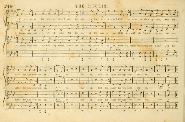 The New York Choralist: a new and copious collection of Psalm and hymn tunes adapted to all the various metres in general use with a large variety of anthems and set pieces page 248