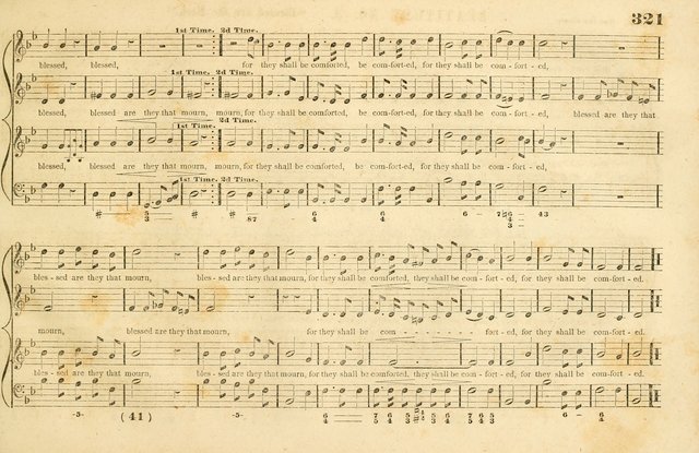 The New York Choralist: a new and copious collection of Psalm and hymn tunes adapted to all the various metres in general use with a large variety of anthems and set pieces page 321