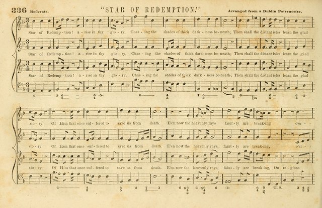 The New York Choralist: a new and copious collection of Psalm and hymn tunes adapted to all the various metres in general use with a large variety of anthems and set pieces page 336
