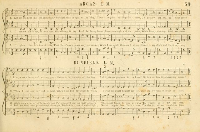The New York Choralist: a new and copious collection of Psalm and hymn tunes adapted to all the various metres in general use with a large variety of anthems and set pieces page 53