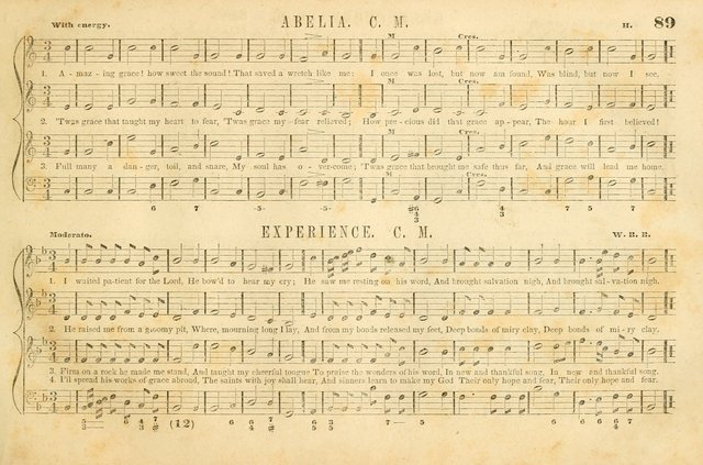 The New York Choralist: a new and copious collection of Psalm and hymn tunes adapted to all the various metres in general use with a large variety of anthems and set pieces page 89