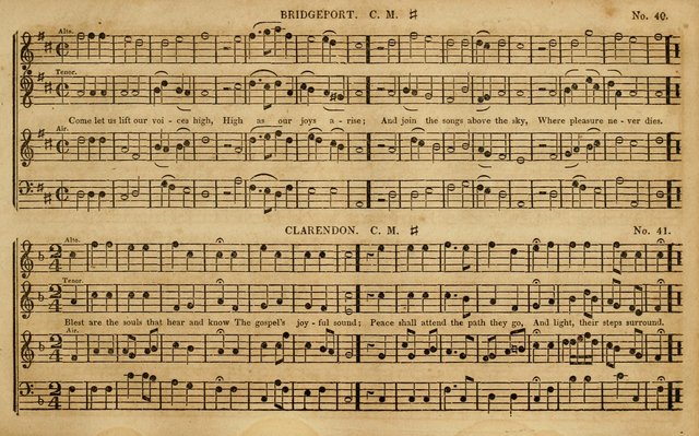 The New York selection of sacred music: containing a great variety of plain, repeating, and fugue tunes ; In two parts ... the whole arranged and intended for the various metres in Watts, Dwight, Dobe page 42