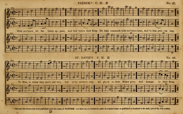 The New York selection of sacred music: containing a great variety of plain, repeating, and fugue tunes ; In two parts ... the whole arranged and intended for the various metres in Watts, Dwight, Dobe page 46