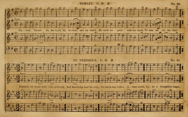 The New York selection of sacred music: containing a great variety of plain, repeating, and fugue tunes ; In two parts ... the whole arranged and intended for the various metres in Watts, Dwight, Dobe page 52