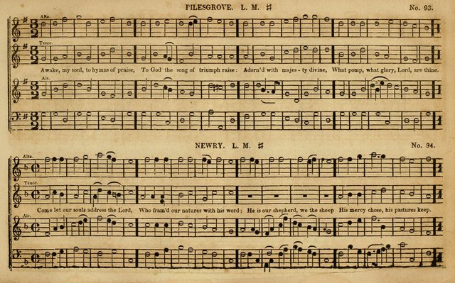 The New York selection of sacred music: containing a great variety of plain, repeating, and fugue tunes ; In two parts ... the whole arranged and intended for the various metres in Watts, Dwight, Dobe page 68