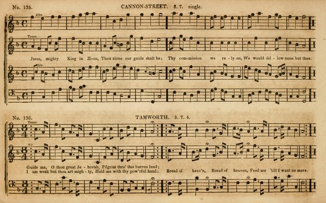 The New York selection of sacred music: containing a great variety of plain, repeating, and fugue tunes ; In two parts ... the whole arranged and intended for the various metres in Watts, Dwight, Dobe page 99