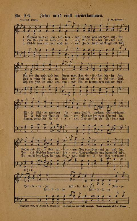 Neue Zions-Lieder page 104